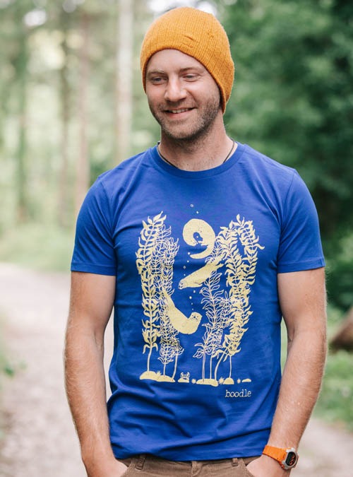 Boodle Otter And Kelp Mens Organic T-shirt