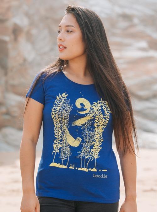 Boodle Otter And Kelp Womens Organic T-shirt