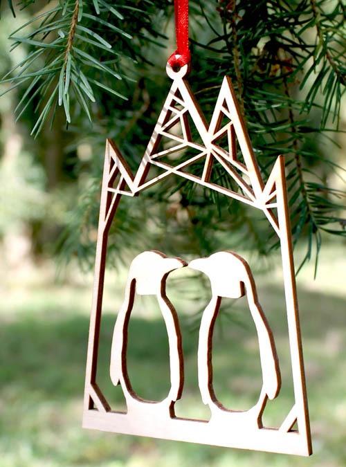 Boodle Penguin Christmas Wreath