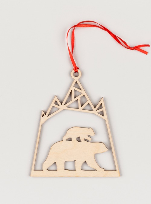 Boodle Polar Bear Christmas Wreath