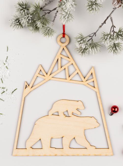 boodle Polar bear Christmas Wreath