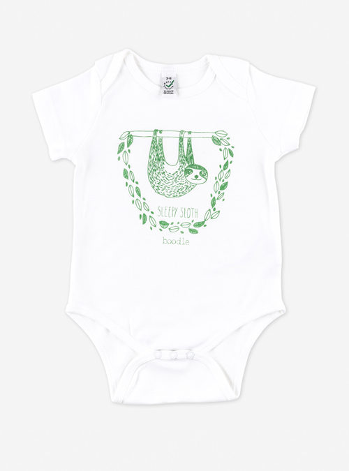 boodle ‘Sleepy sloth’ baby grow