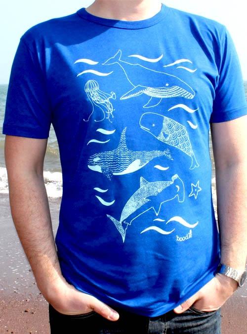 Boodle Under The Sea Mens Bamboo T-shirt