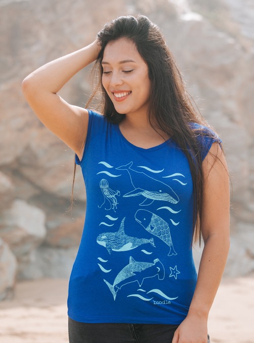 Boodle Under The Sea Womens Bamboo T-shirt