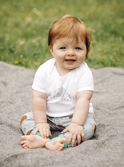 Boodle Hedgehog Baby Outfit. Organic Hedgehog Leggings And Baby T-shirt Set