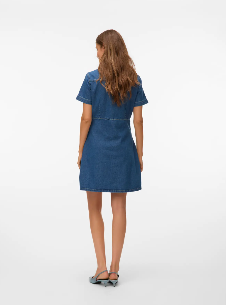 Born Amanda Medium Blue Denim Dress