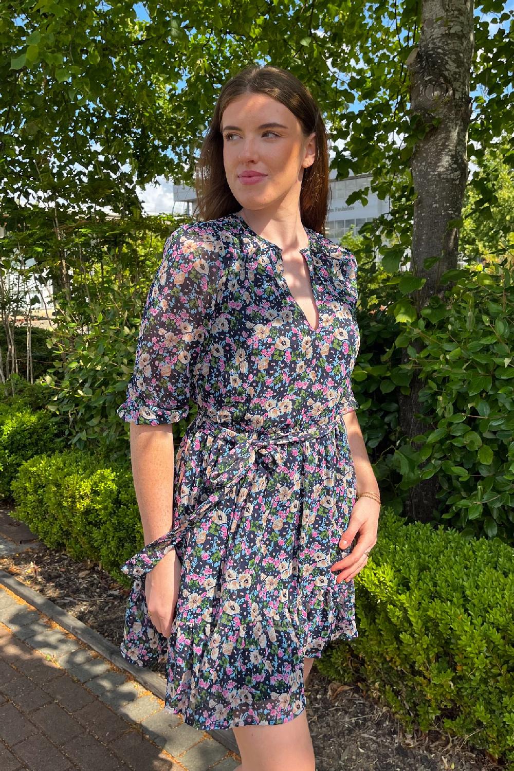 Born Falia Short Navy Dress