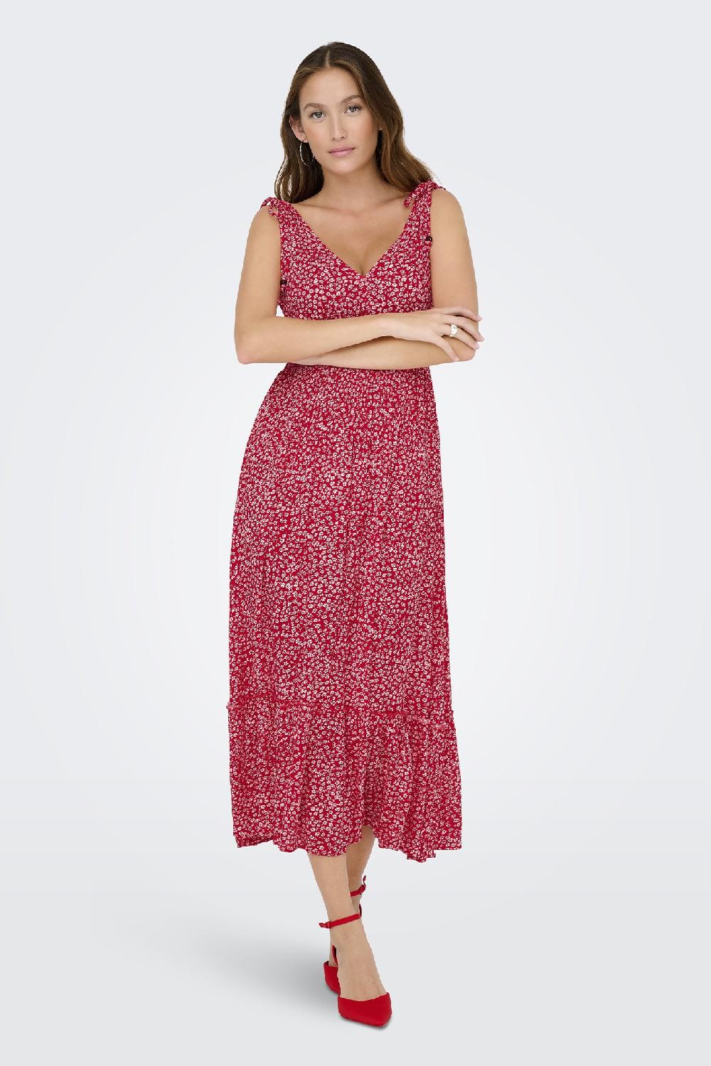 Born Fernanda Red Floral Ditsy Dress