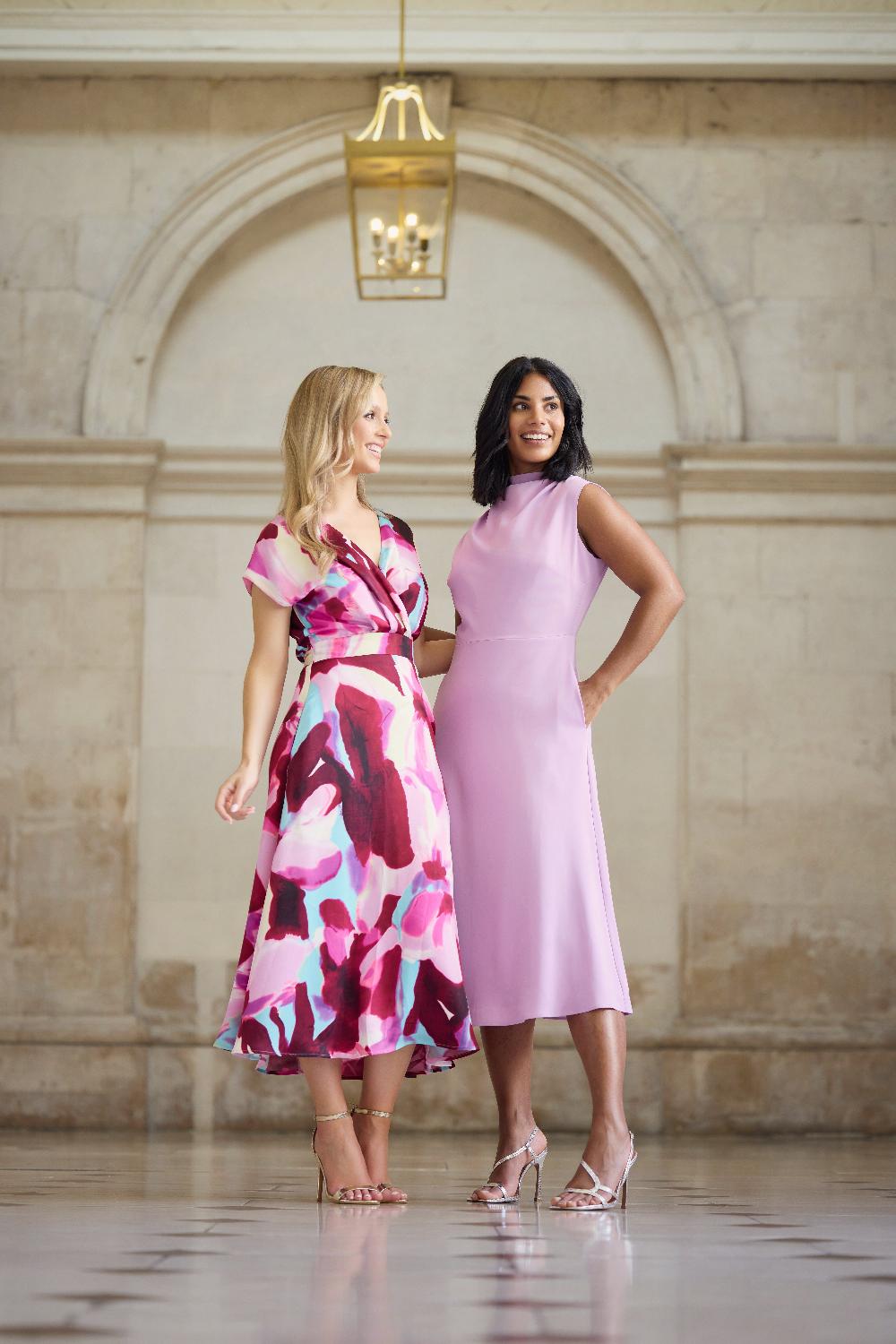 born Thea Lilac Midi Dress