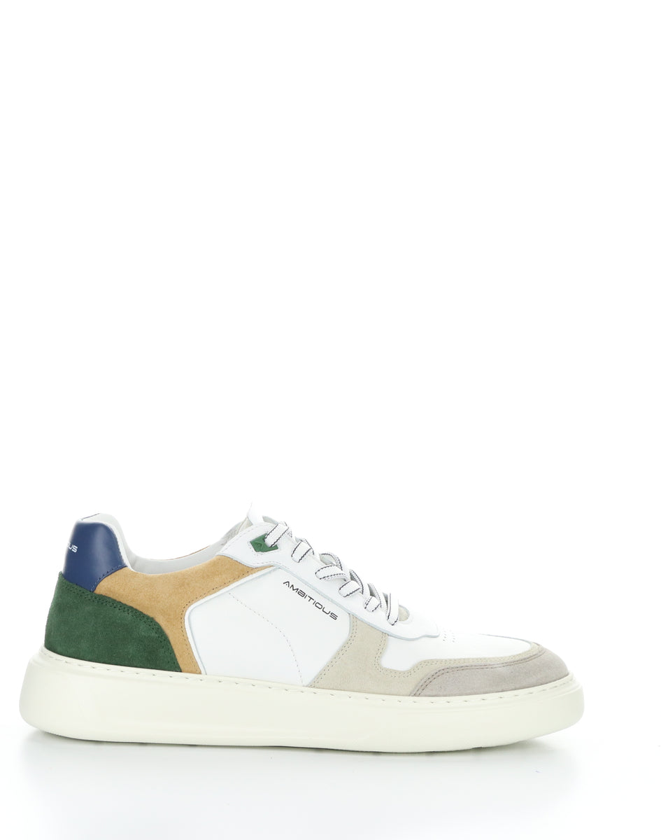 Bos. & Co. 13449 11201AM BEIGE/OFFWHT/GRN Round Toe Shoes