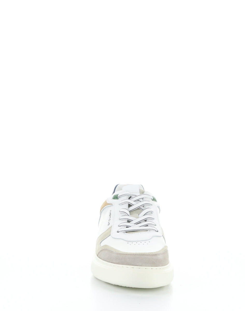 Bos. & Co. 13449 11201AM BEIGE/OFFWHT/GRN Round Toe Shoes