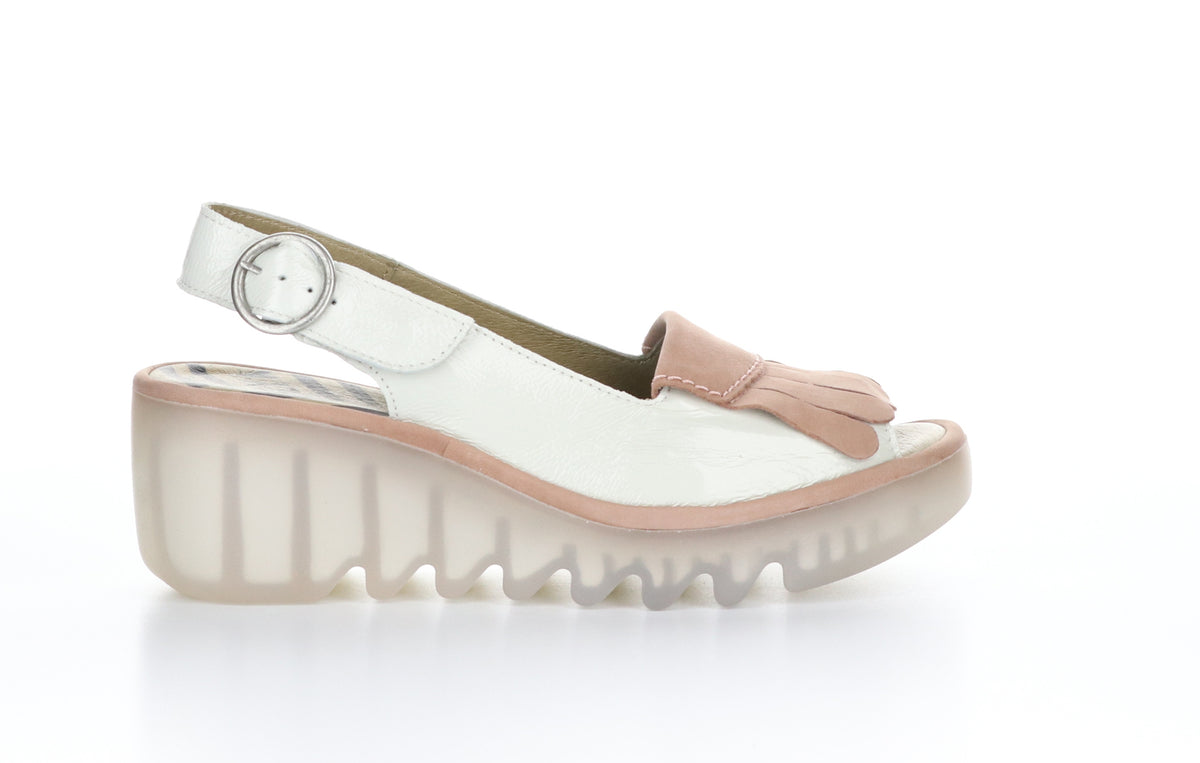 Bos. & Co. BIND303FLY Luxor/Cupido Offwhite/Pink Sling-Back Sandals