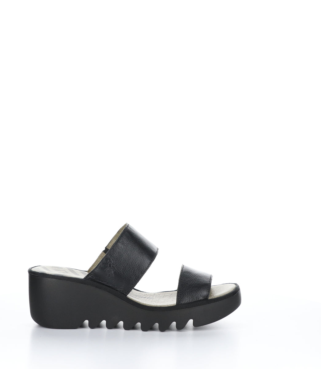 Bos. & Co. BESY357FLY BLACK Wedge Sandals