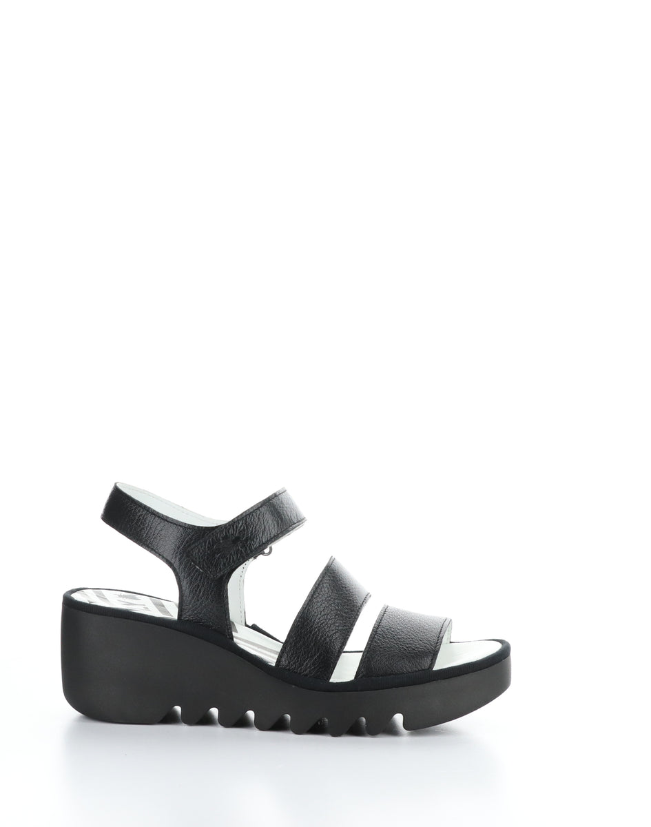 Bos. & Co. BEXY575FLY 006 BLACK Velcro Sandals