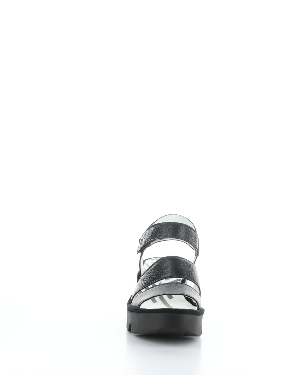 Bos. & Co. BEXY575FLY 006 BLACK Velcro Sandals