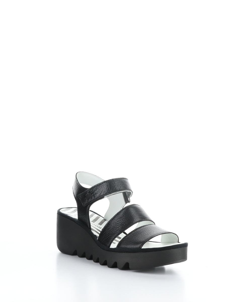 bos. & co. BEXY575FLY 006 BLACK Velcro Sandals