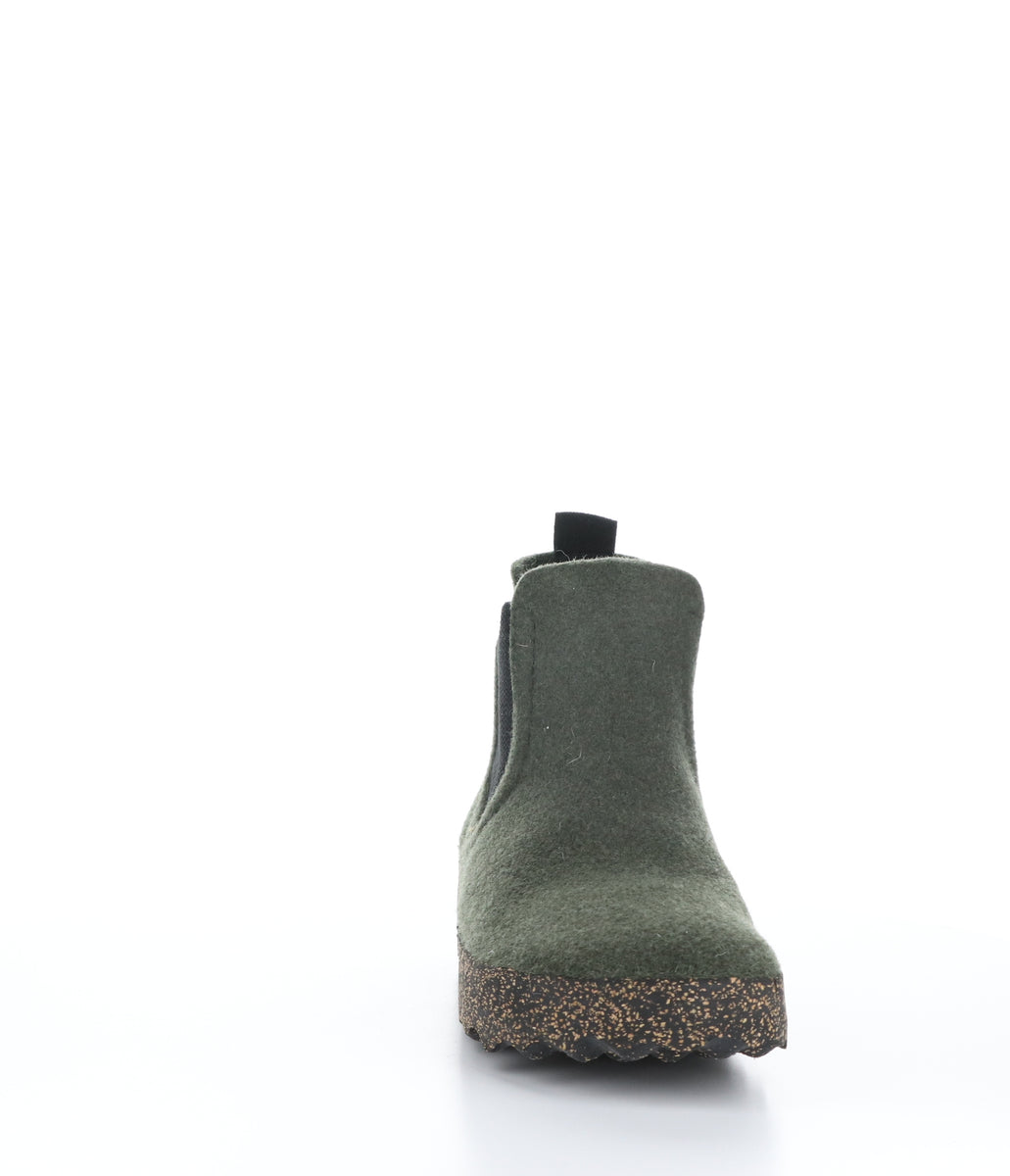 Bos. & Co. CAIA090ASPM Military Green Round Toe Boots