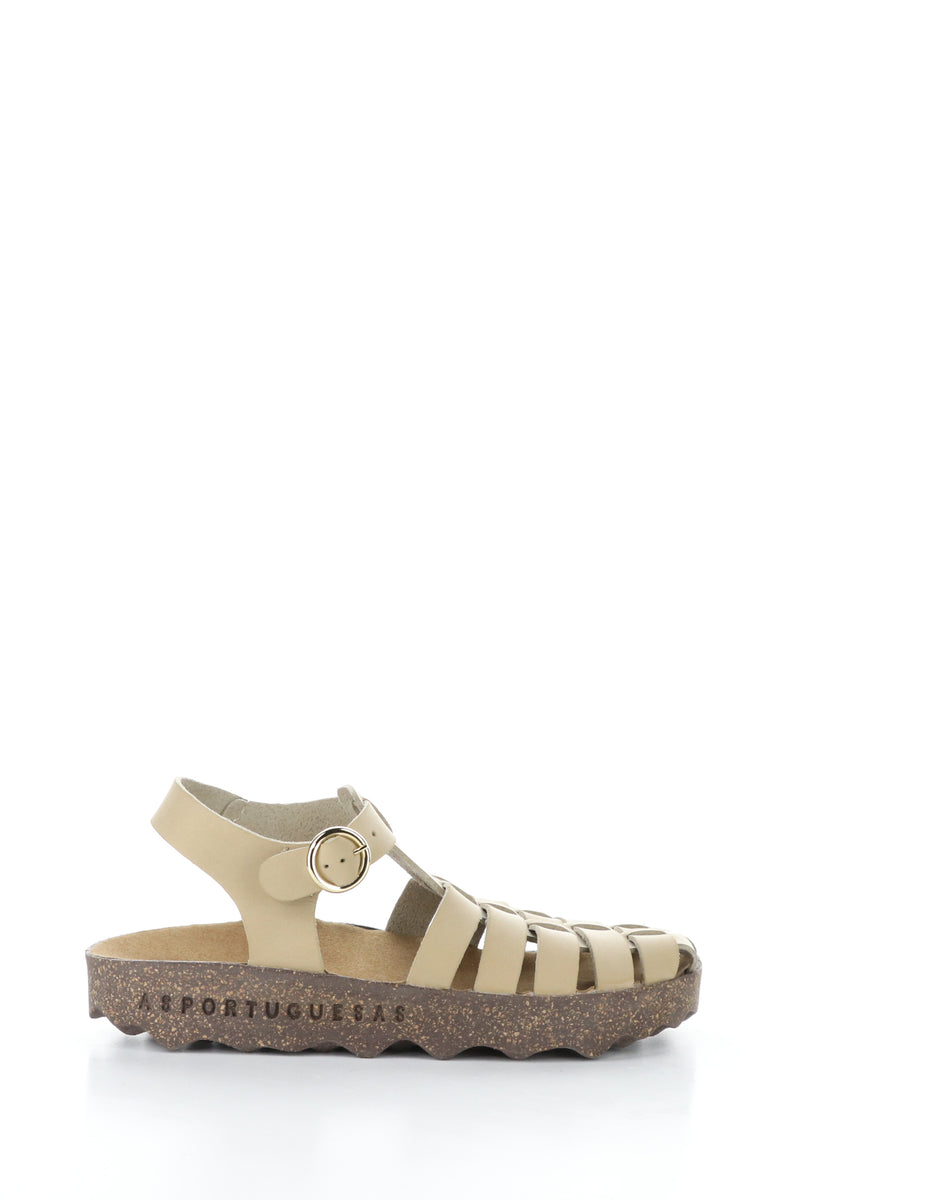 Bos. & Co. CALIX277ASP 001 BEIGE Round Toe Sandals