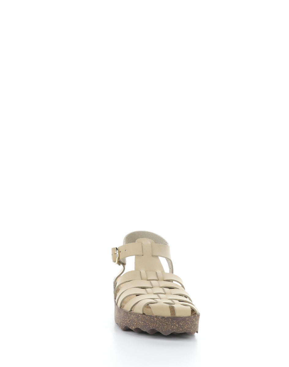 Bos. & Co. CALIX277ASP 001 BEIGE Round Toe Sandals