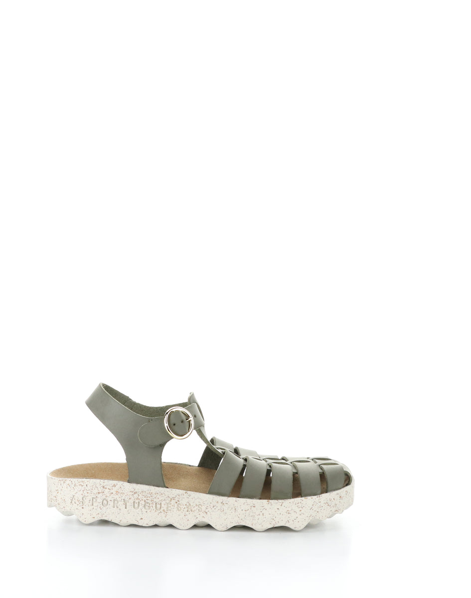 Bos. & Co. CALIX277ASP 005 KHAKI Round Toe Sandals