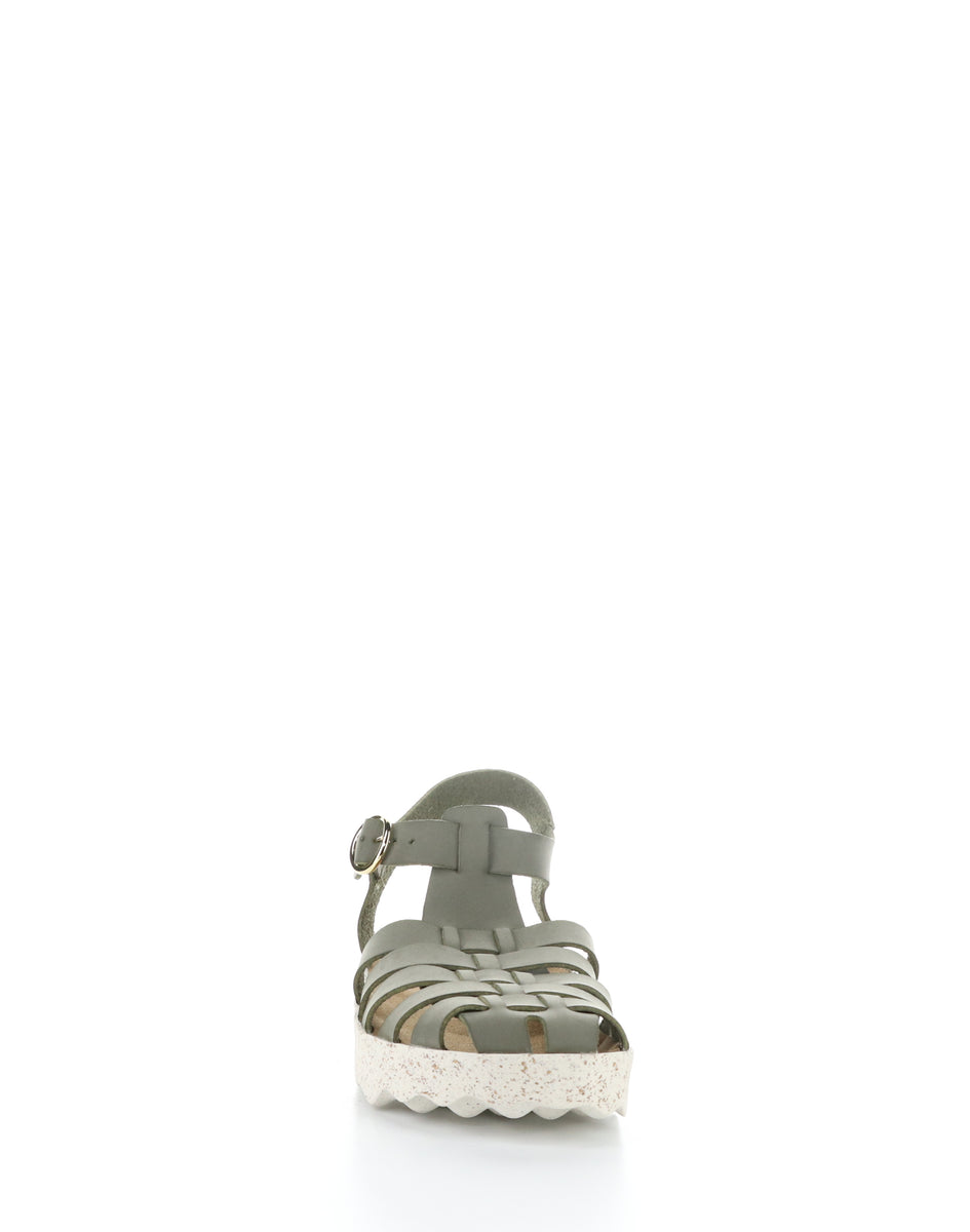 Bos. & Co. CALIX277ASP 005 KHAKI Round Toe Sandals