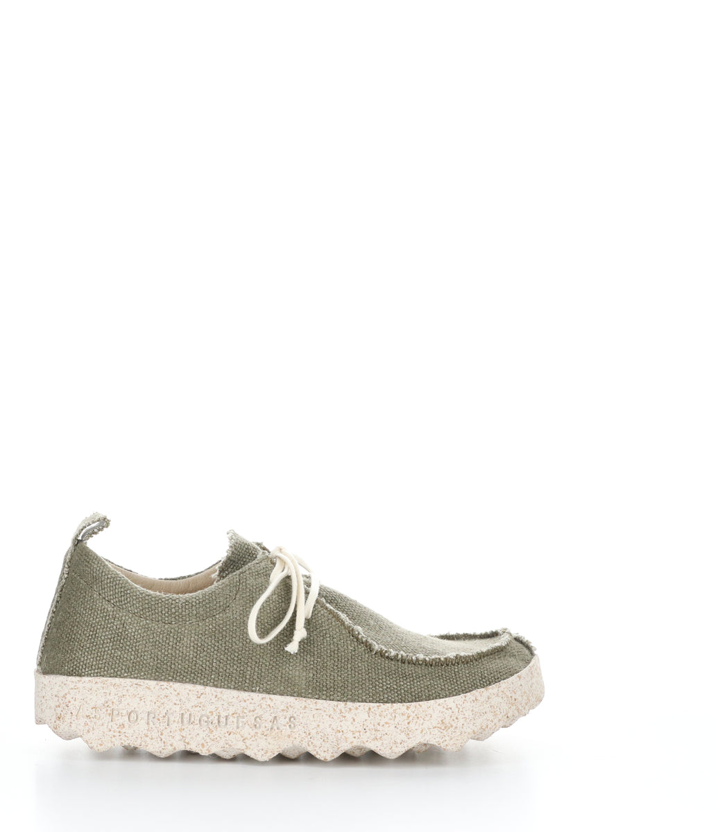 Bos. & Co. CHAT025ASP MIL GREEN/NAT Round Toe Shoes