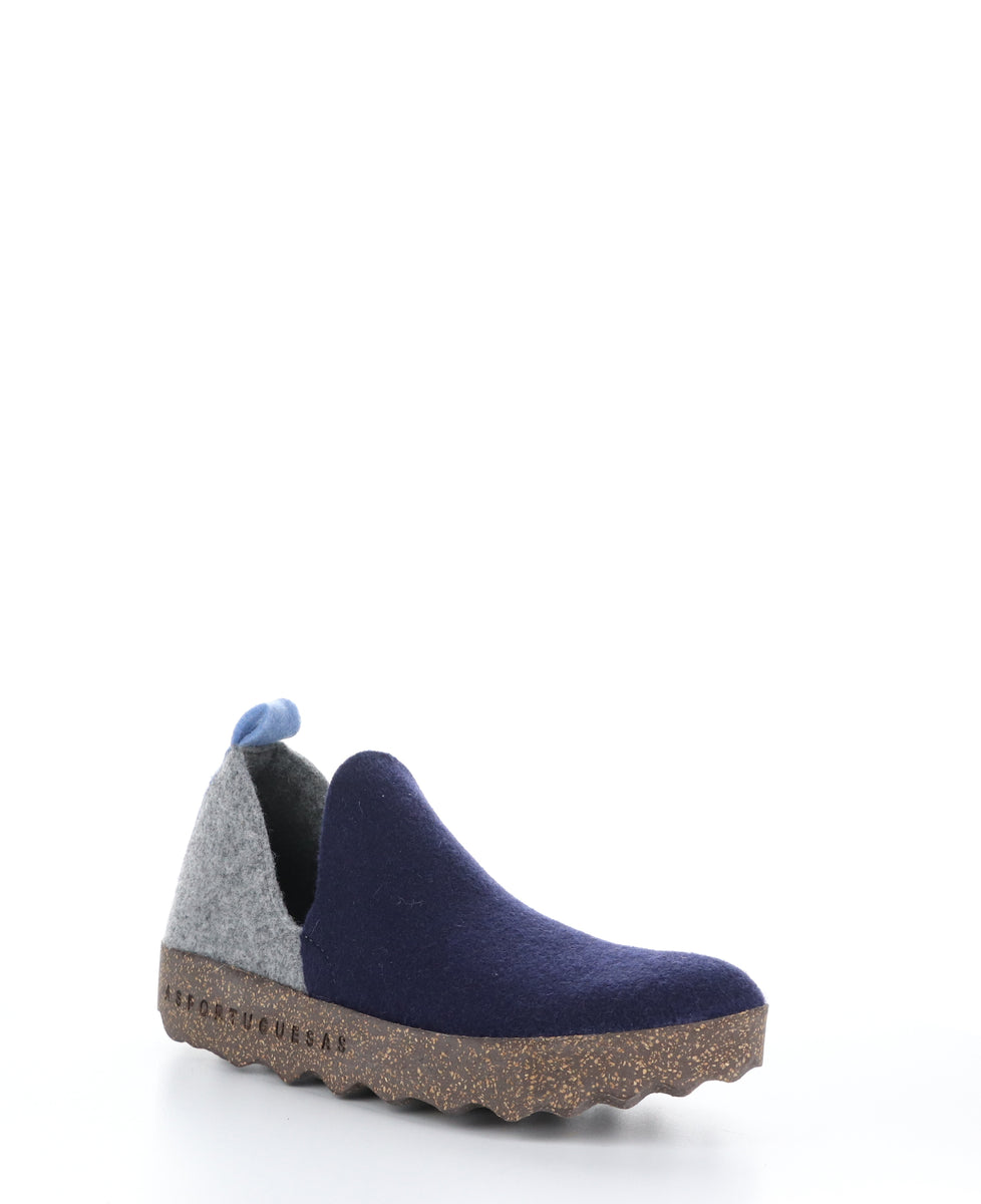 bos. & co. CITY086ASP Navy/Conc/Bblue Round Toe Shoes