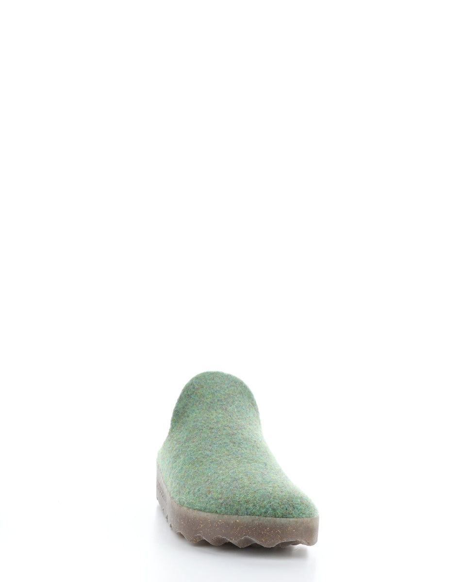 Bos. & Co. COME023ASP Green Slip-on Mules