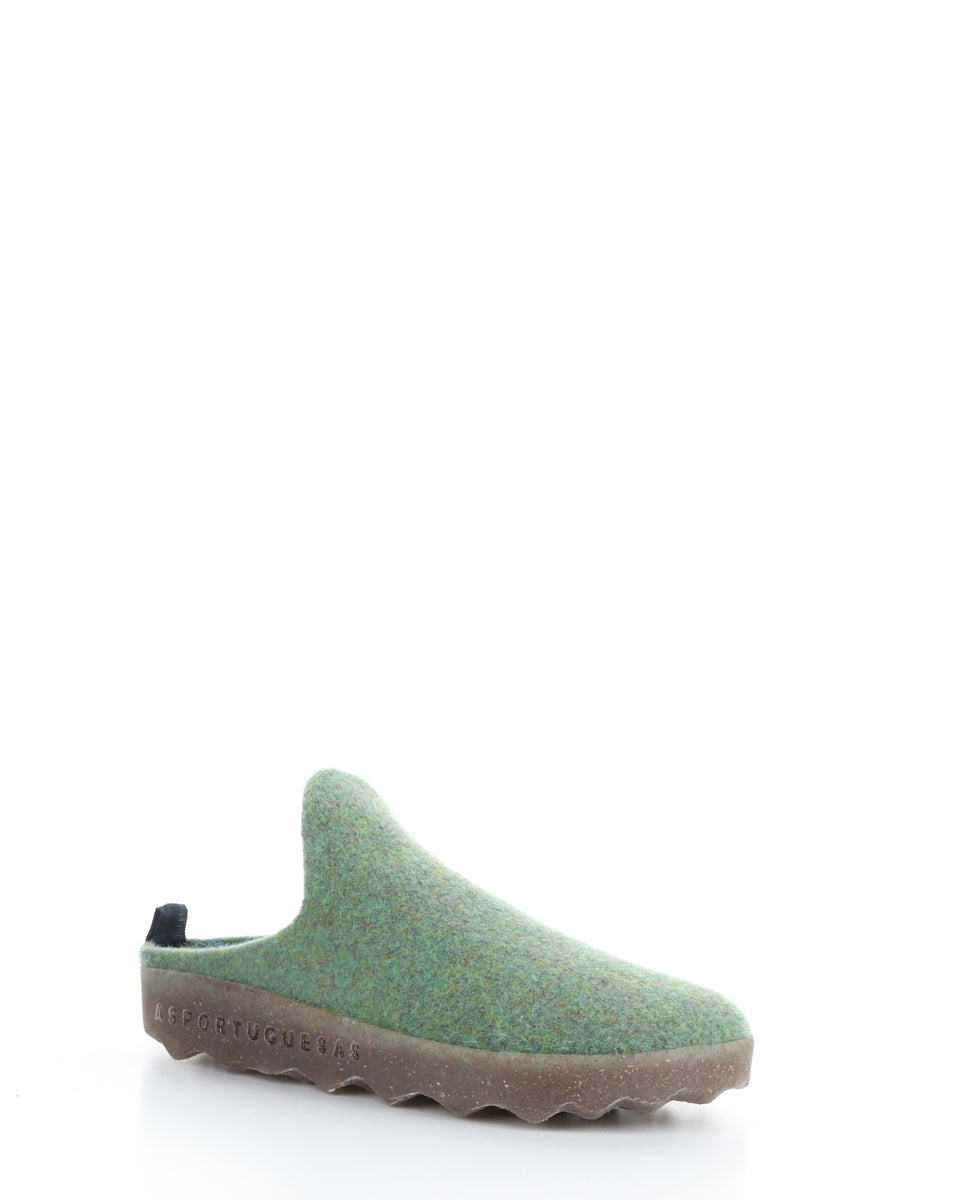 bos. & co. COME023ASP Green Slip-on Mules