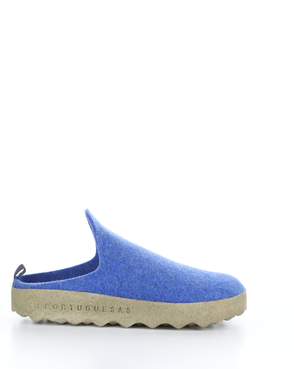 Bos. & Co. COME061ASPM Blue Slip-on Mules