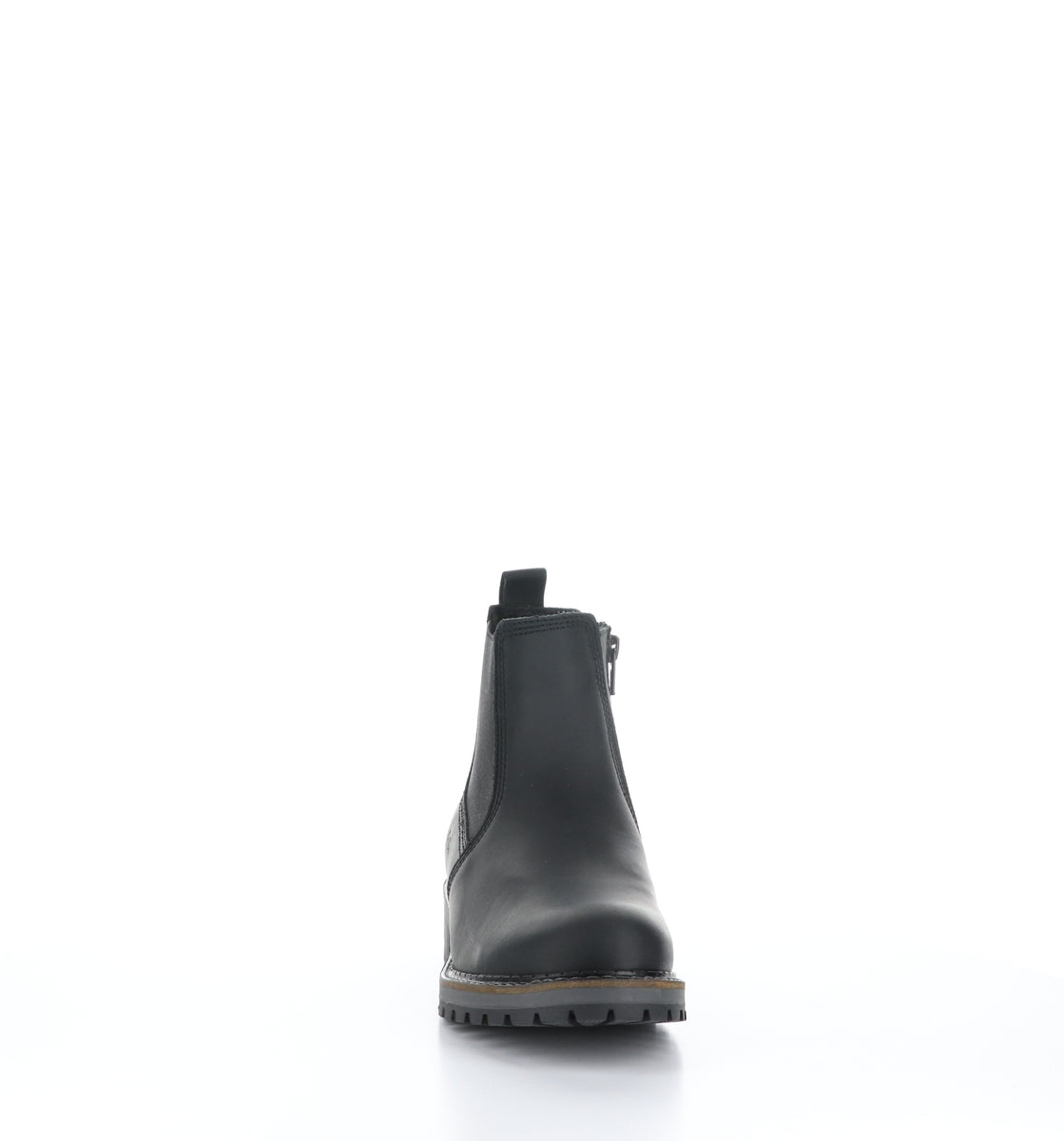 Bos. & Co. CORRA Black Zip Up Ankle Boots