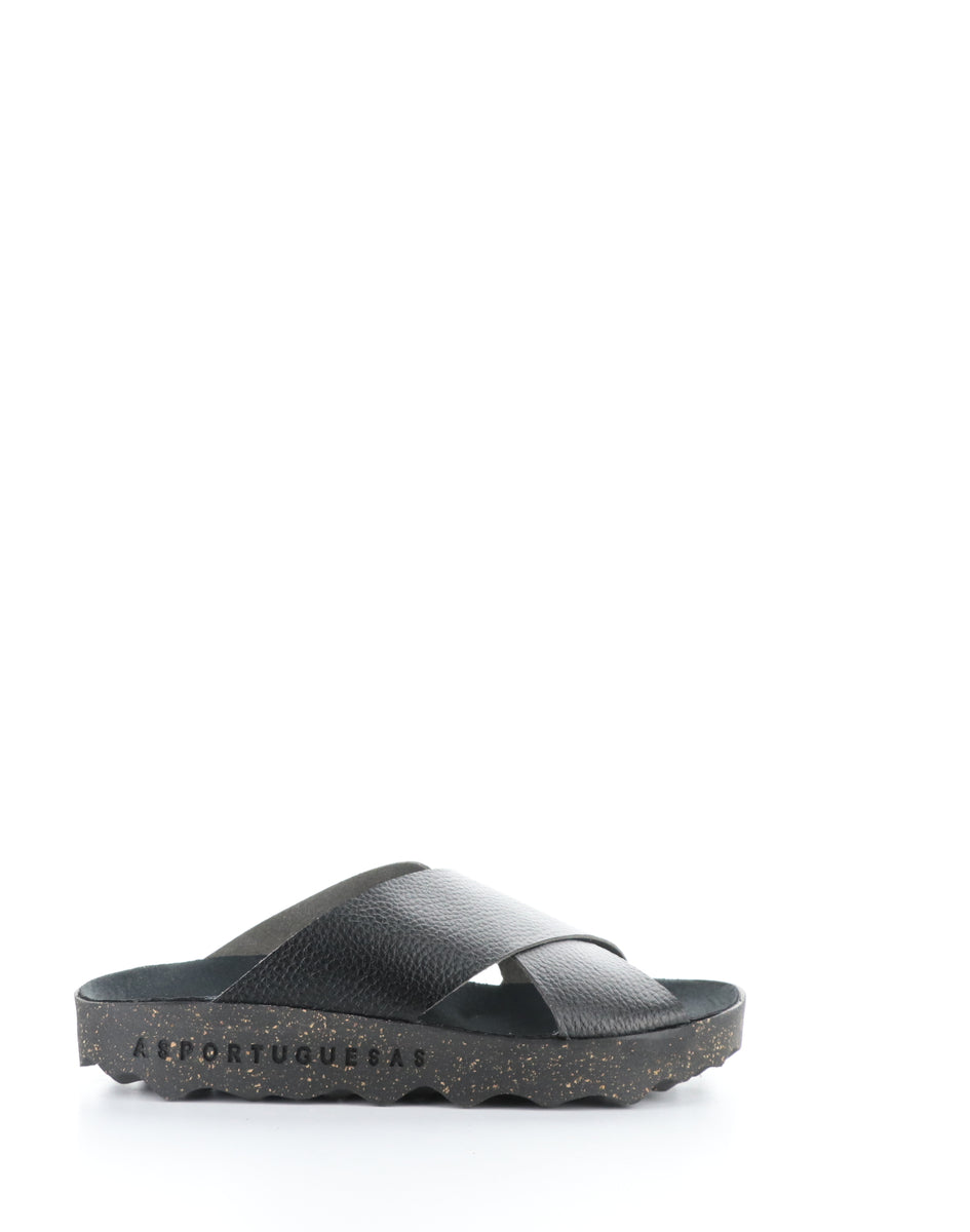 Bos. & Co. CROSS276ASP 000 BLACK Slip-on Sandals