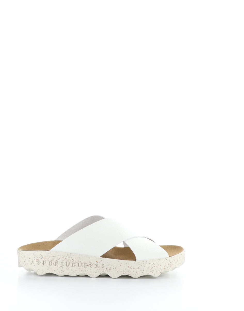 Bos. & Co. CROSS276ASP 001 WHITE Slip-on Sandals