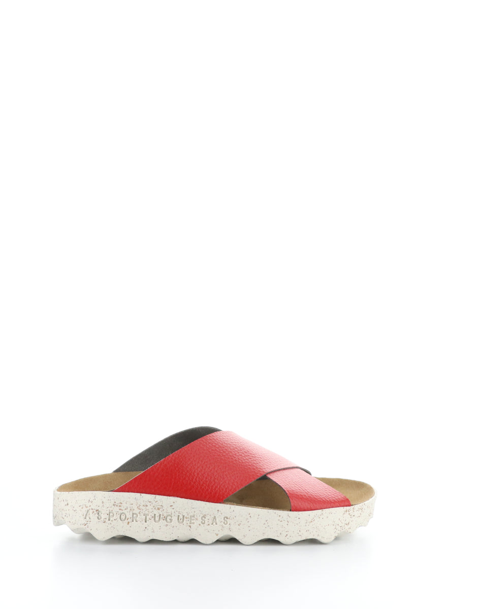 Bos. & Co. CROSS276ASP 002 BURNT RED Slip-on Sandals