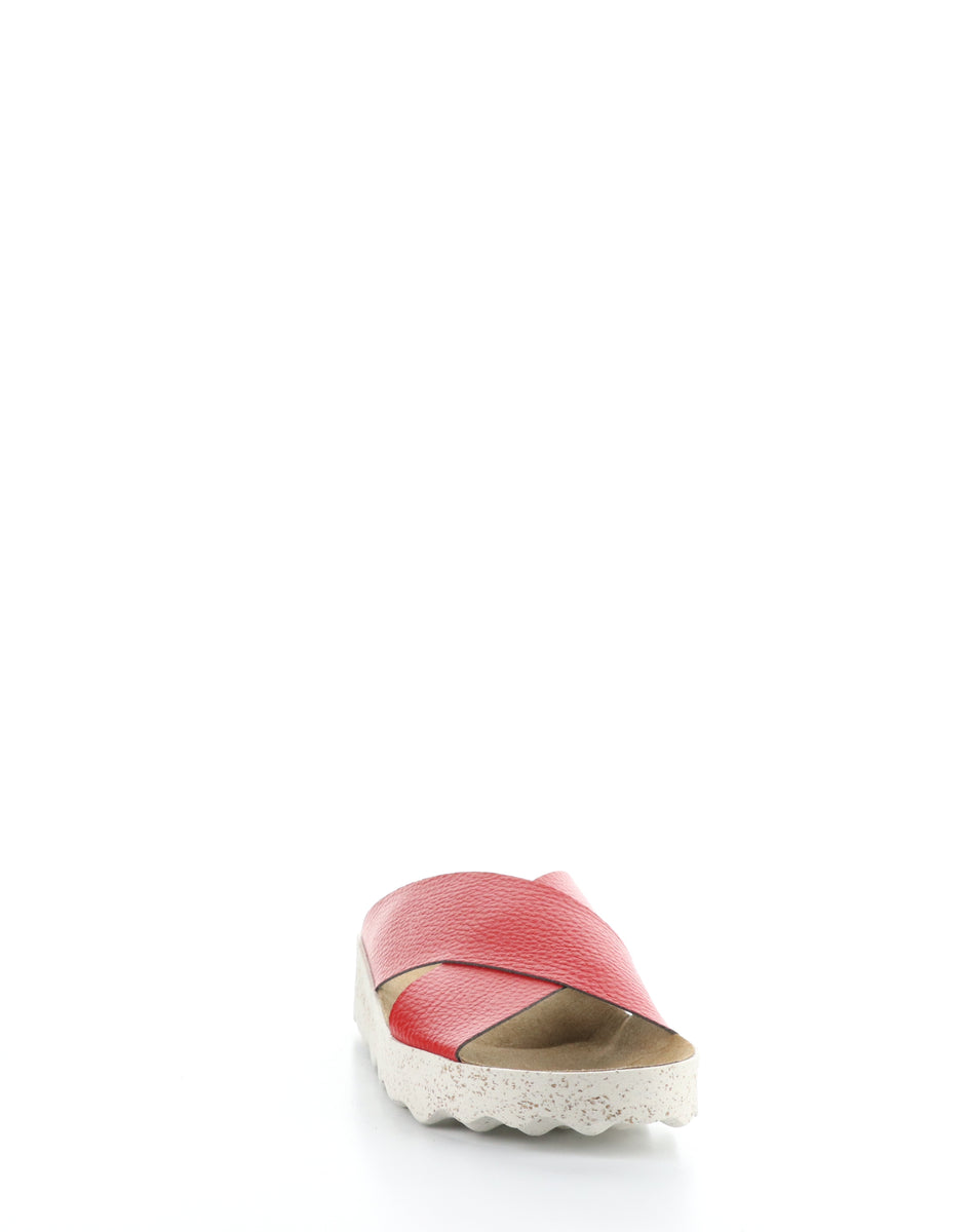 Bos. & Co. CROSS276ASP 002 BURNT RED Slip-on Sandals
