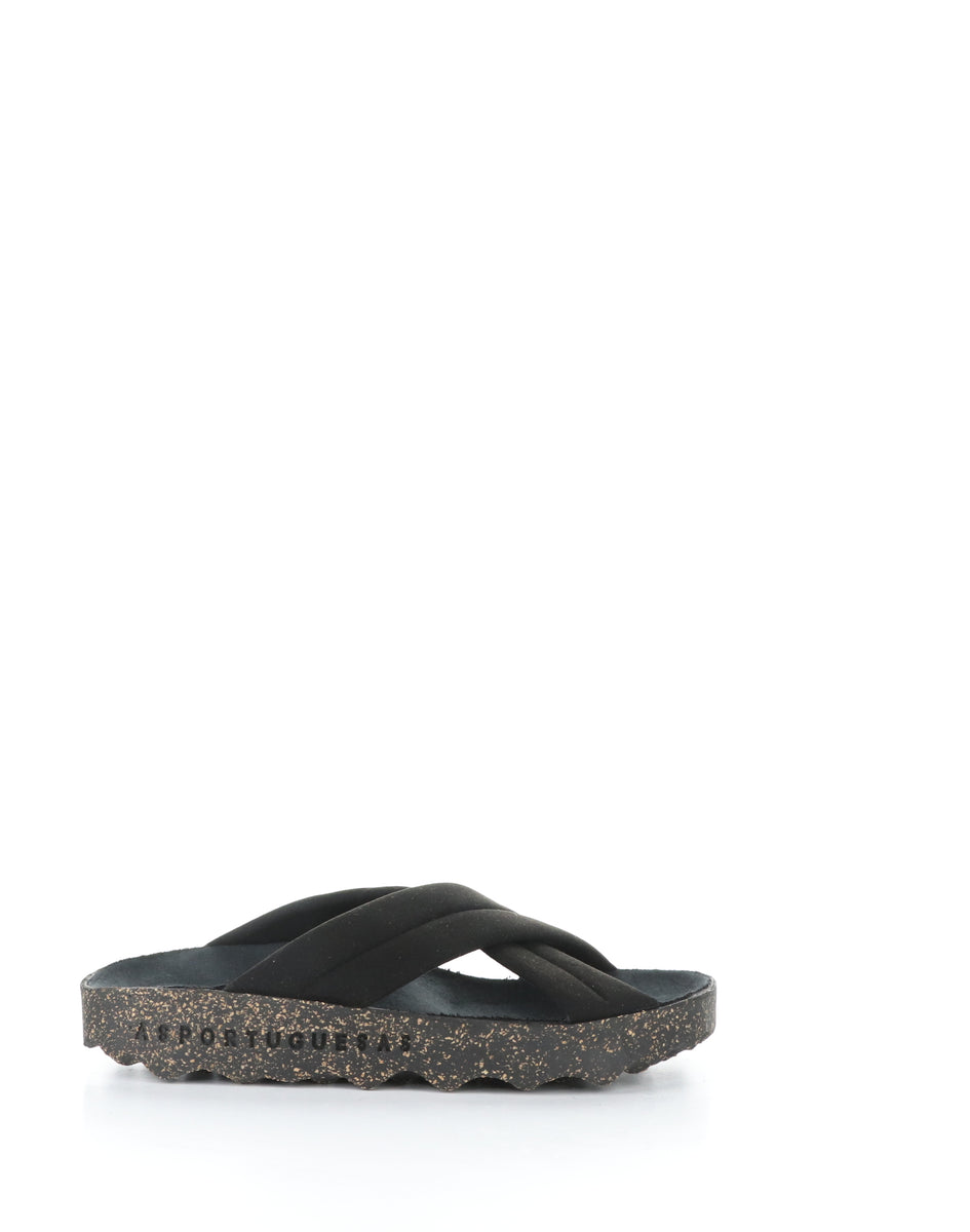 Bos. & Co. CURR280ASP 000 BLACK Slip-on Sandals