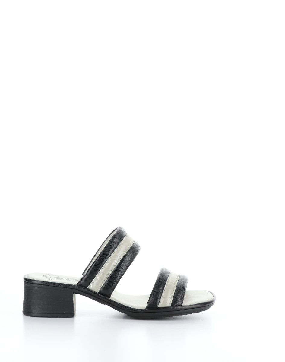 Bos. & Co. EITY580FLY 003 BLACK/SILVER Slip-on Sandals