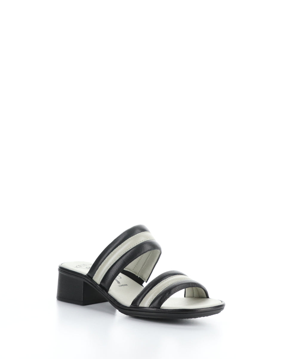 bos. & co. EITY580FLY 003 BLACK/SILVER Slip-on Sandals