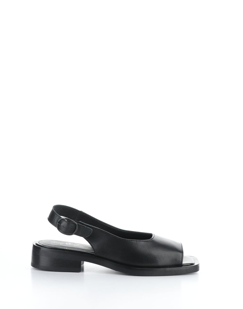 Bos. & Co. ELENA BLACK Square Toe Sandals