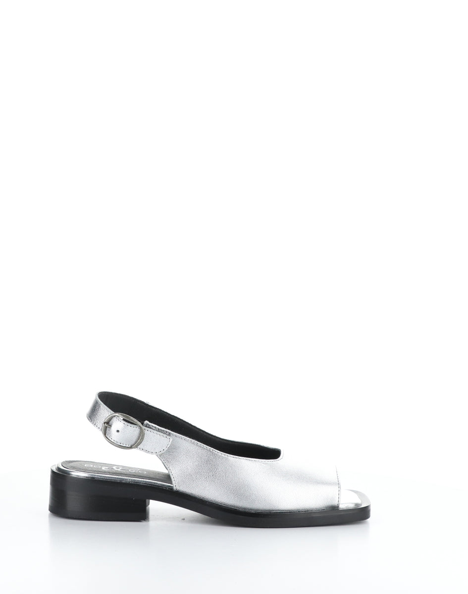 Bos. & Co. ELENA SILVER Square Toe Sandals