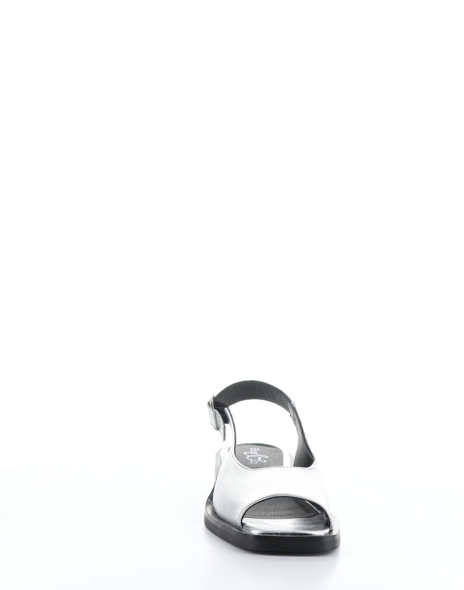 Bos. & Co. ELENA SILVER Square Toe Sandals