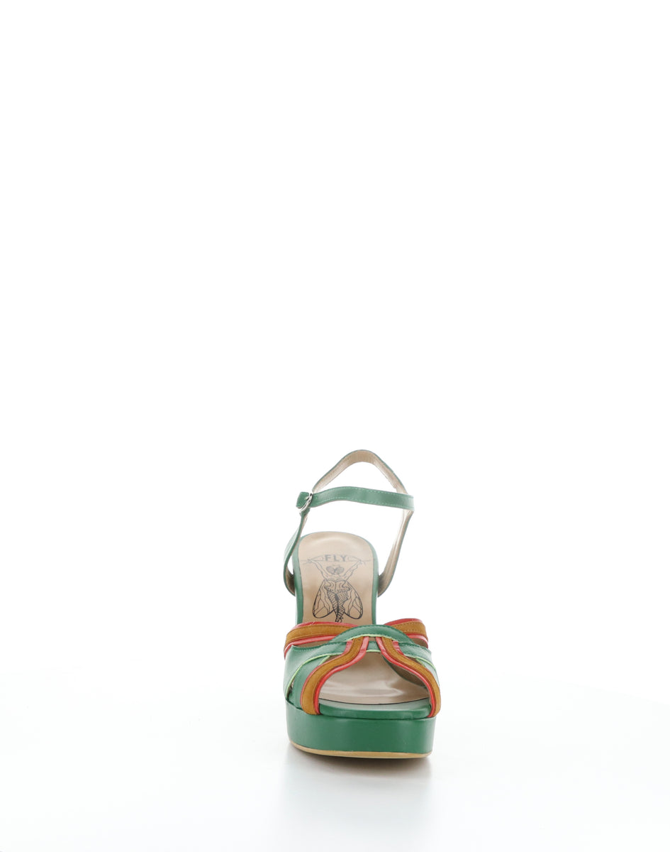 Bos. & Co. EZUI240FLY 002 EMERALD Round Toe Sandals