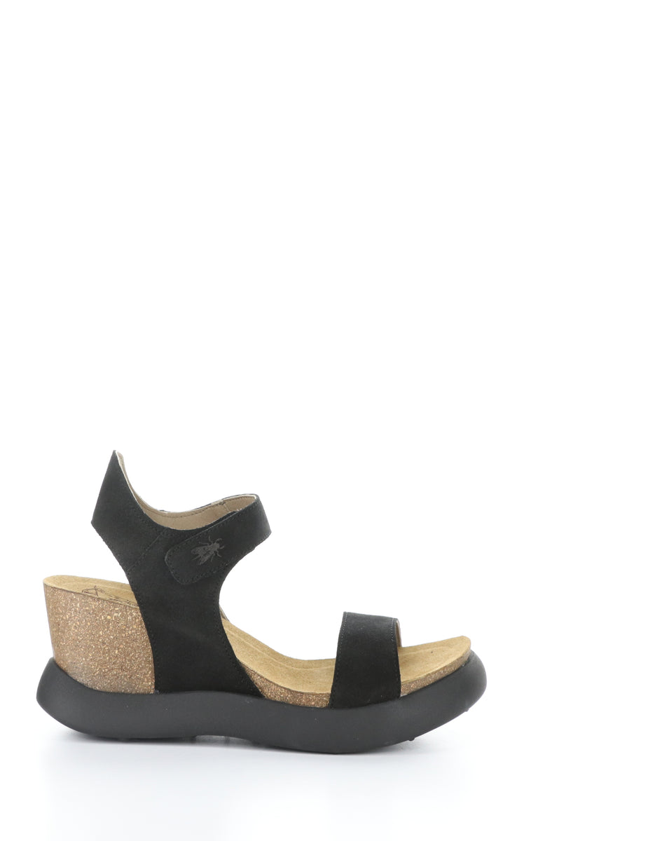 Bos. & Co. GOGO967FLY 006 BLACK Velcro Sandals