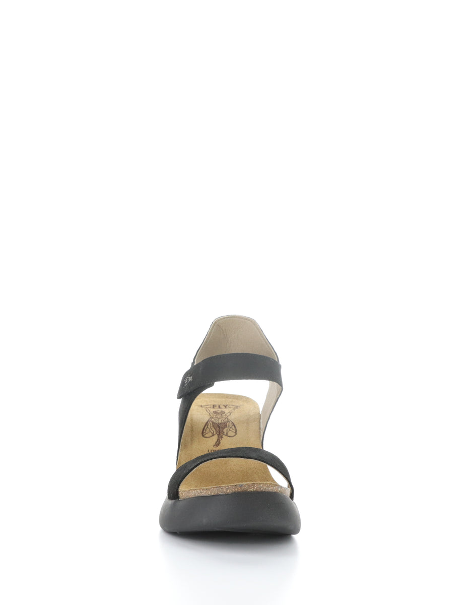 Bos. & Co. GOGO967FLY 006 BLACK Velcro Sandals