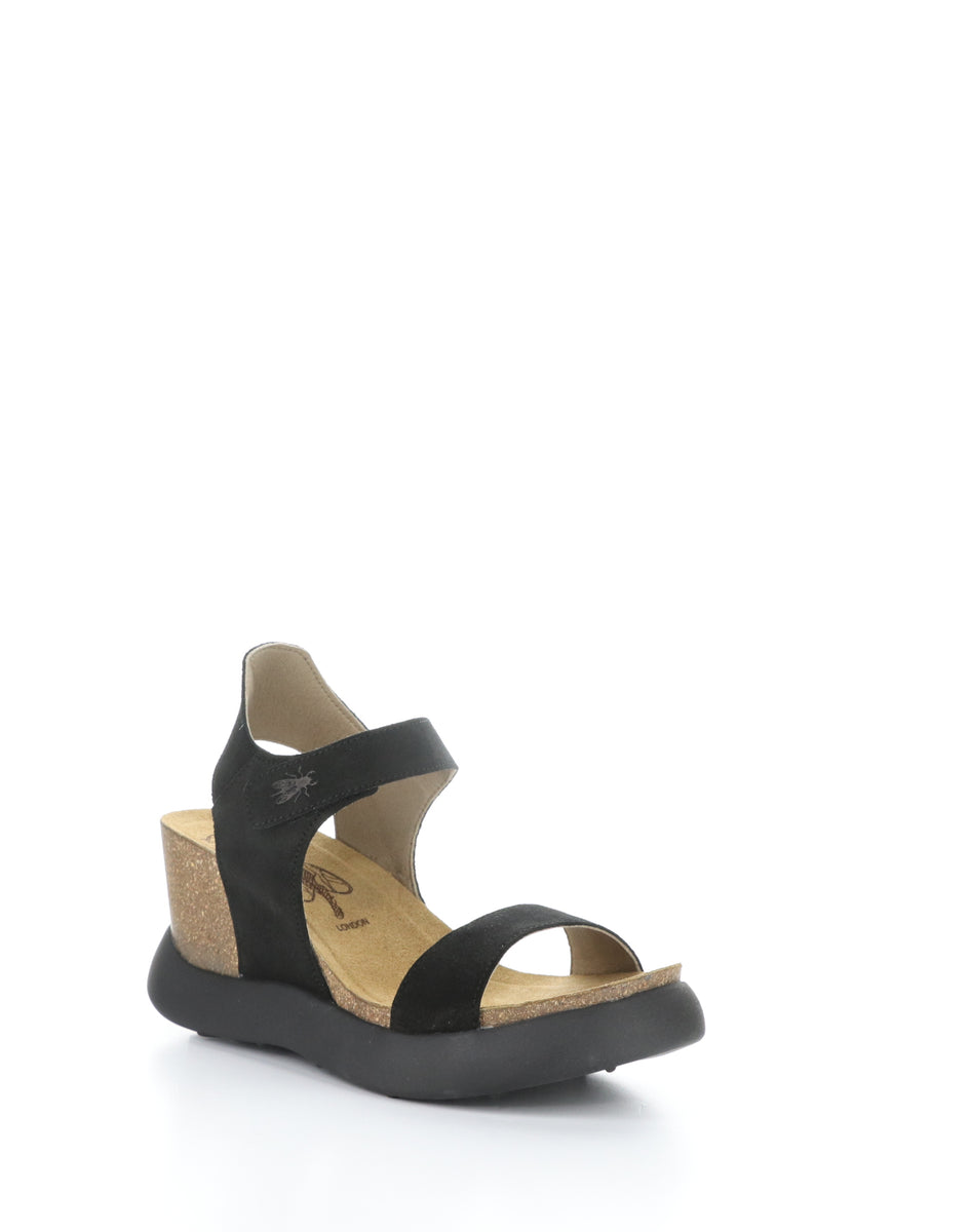 bos. & co. GOGO967FLY 006 BLACK Velcro Sandals