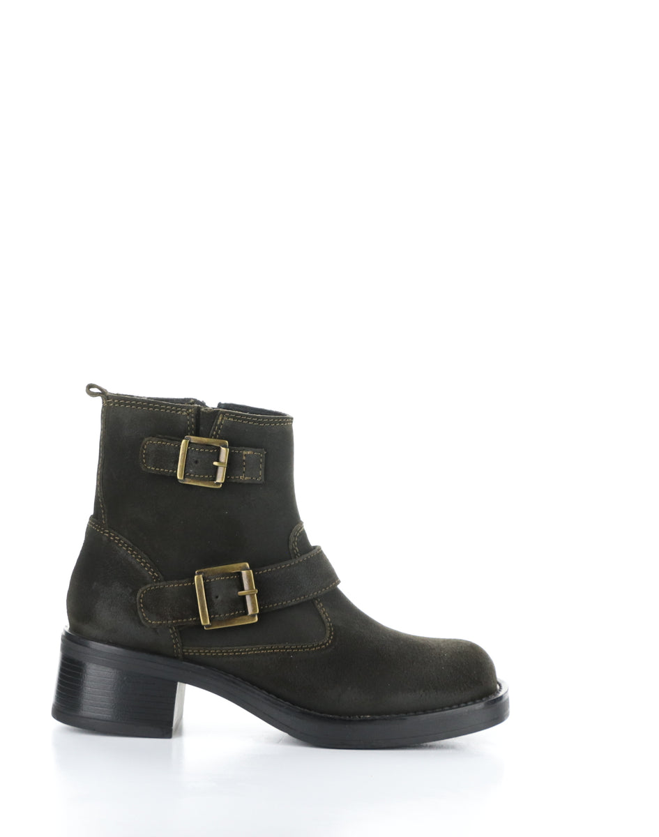 Bos. & Co. GRATA OLIVE Round Toe Boots