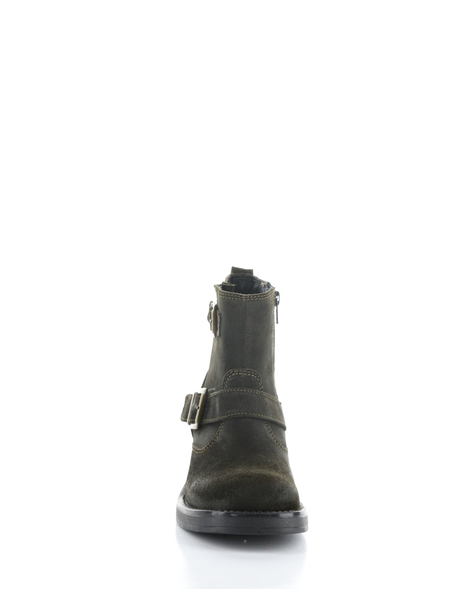 Bos. & Co. GRATA OLIVE Round Toe Boots