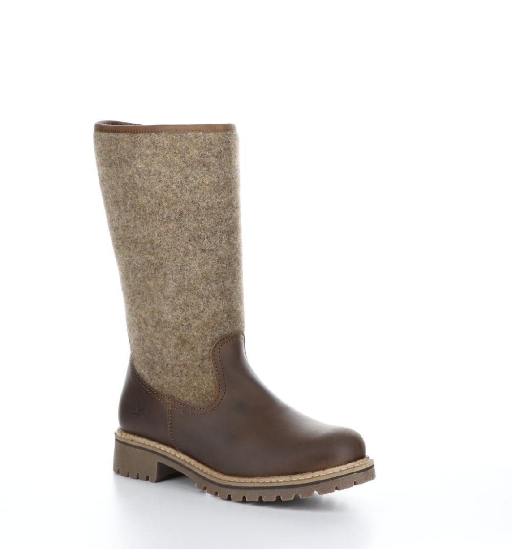 bos. & co. HANAH Camel/Beige Round Toe Boots