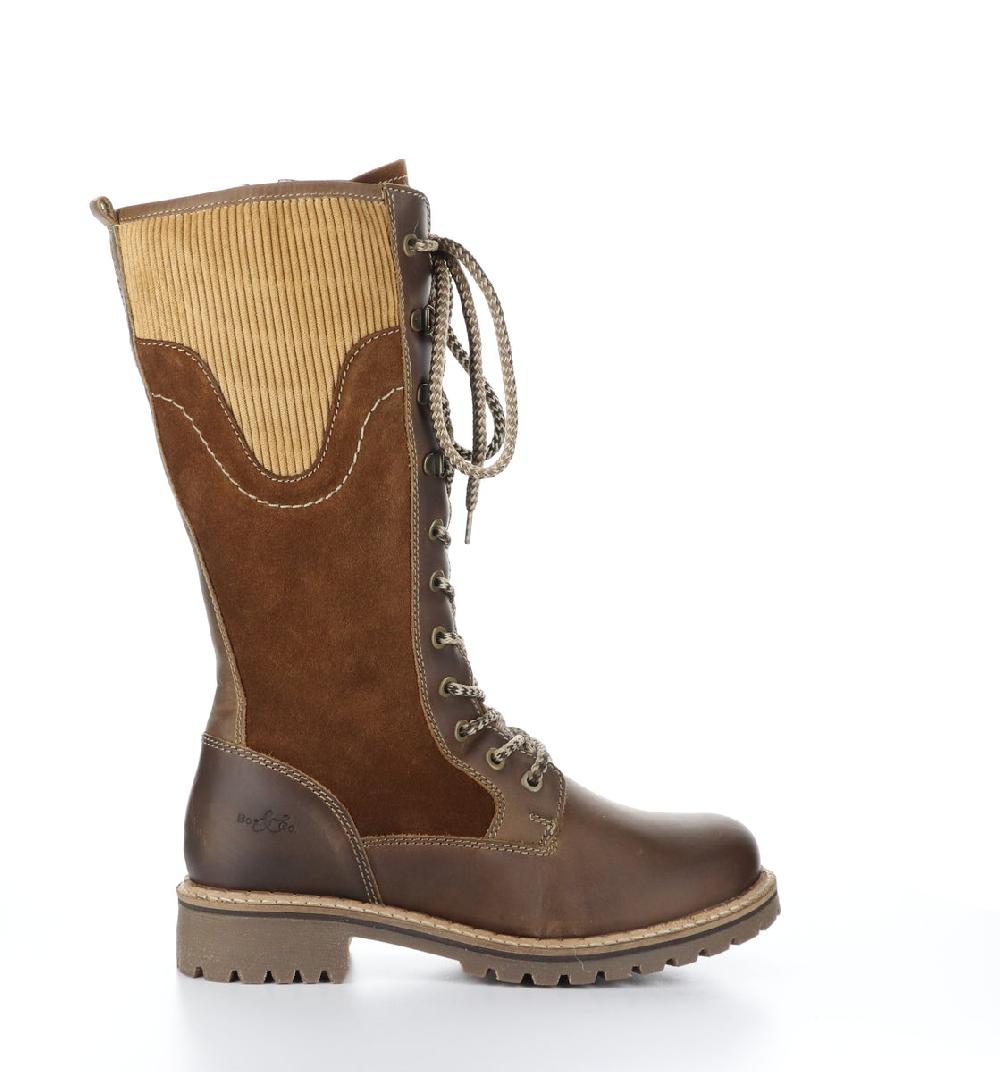 Bos. & Co. HARRISON Camel/Nut/Camel Zip Up Boots