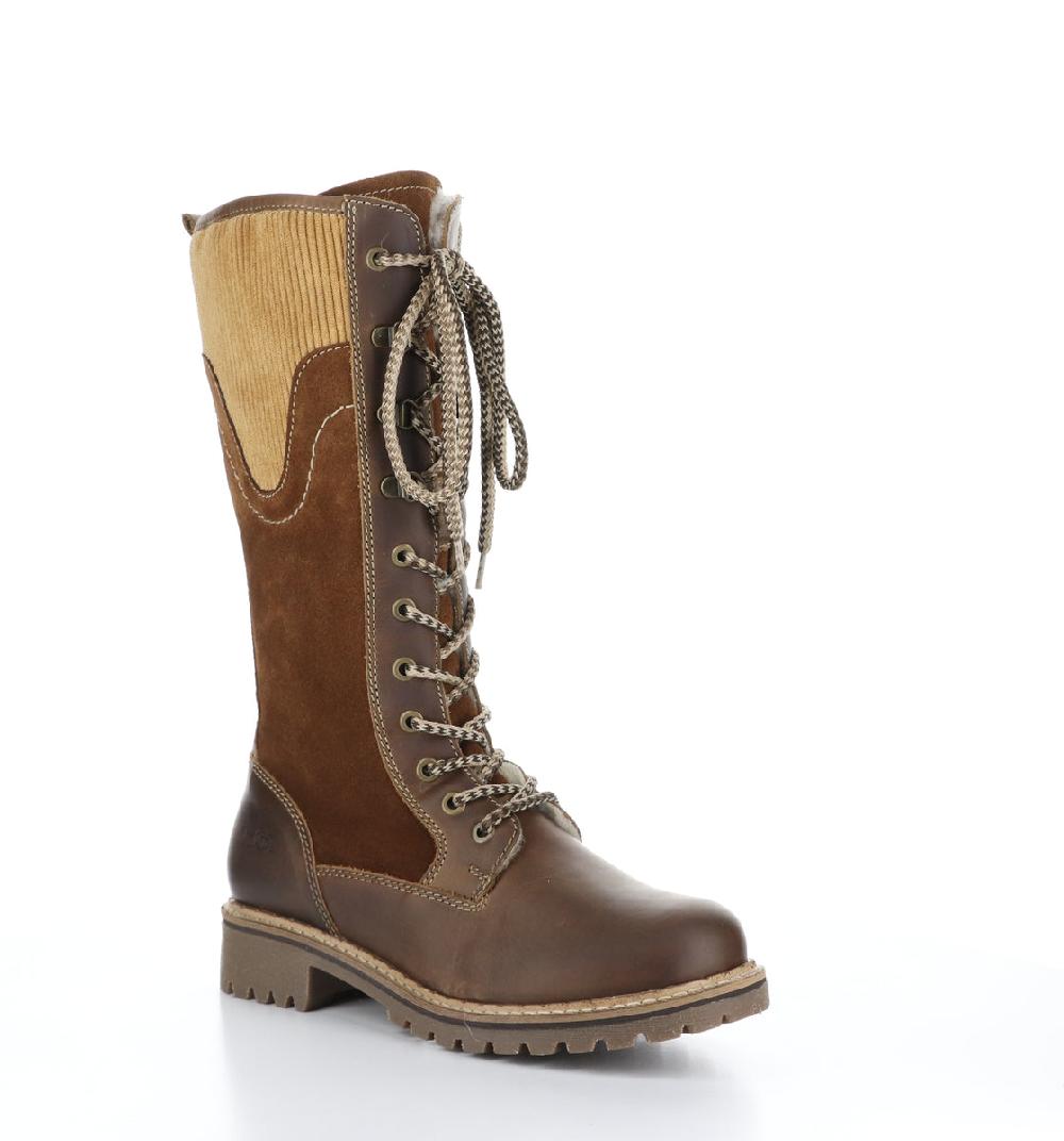 bos. & co. HARRISON Camel/Nut/Camel Zip Up Boots